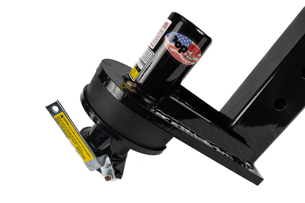 Popup Industries SB216 Offset Square Gooseneck Trailer Coupler – 24,000 Lb Capacity, 2-5/16 Ball