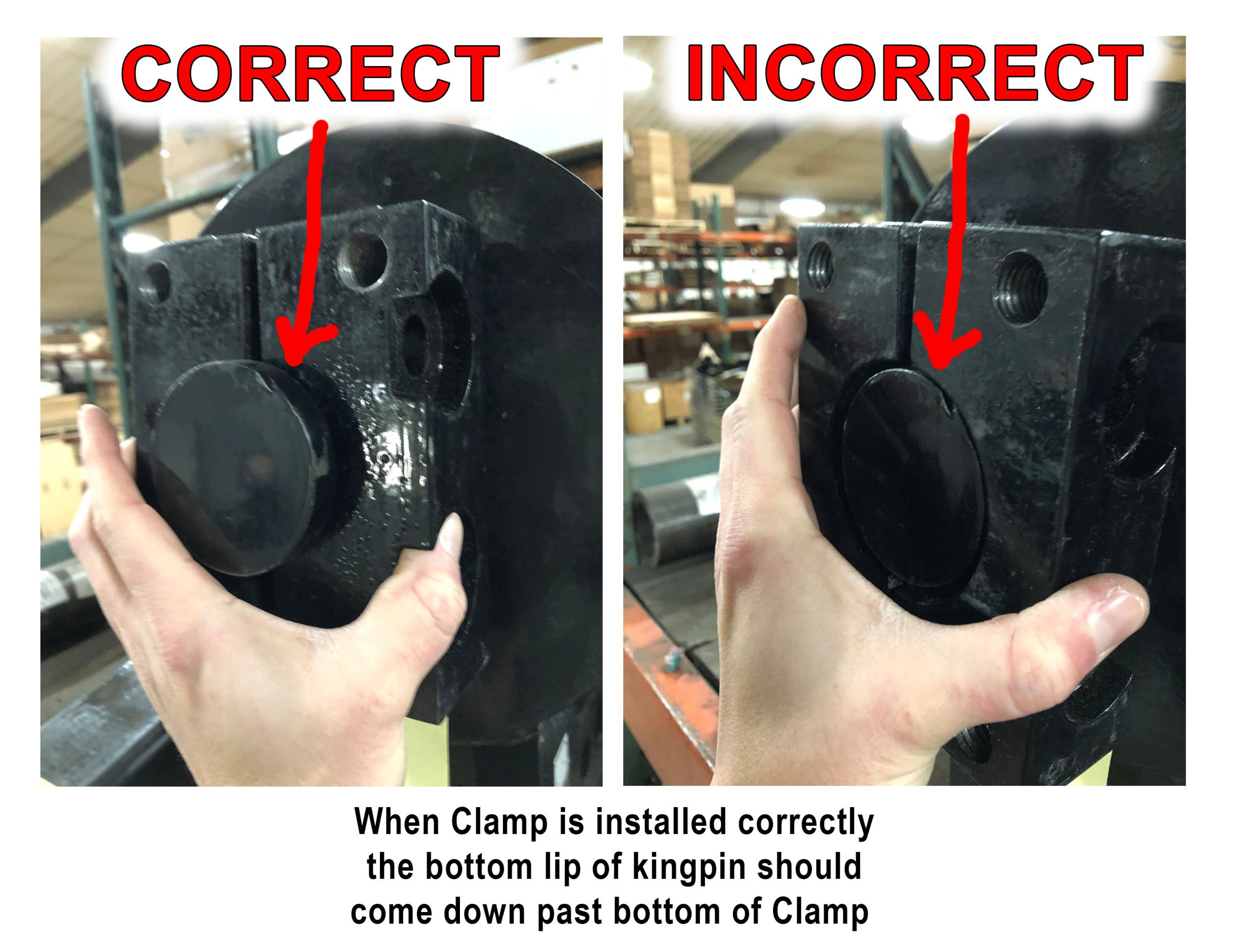 Fits standard OEM trailer king pin boxes
